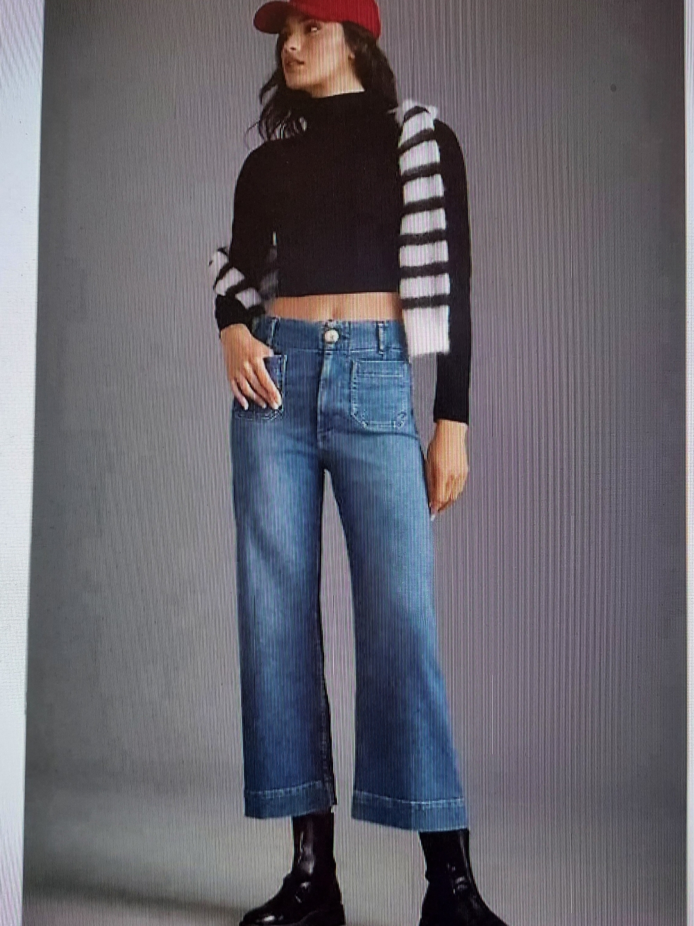 Maeve by Anthropology Medium Wash Colette Wide-leg Crop Jeans. SZ. 24 - Picture 14 of 14